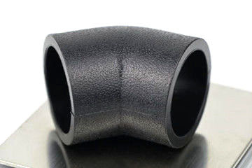 Bruchdehnungs-Wasser 45 ° Kolben-Ellbogen HDPE Fitting
